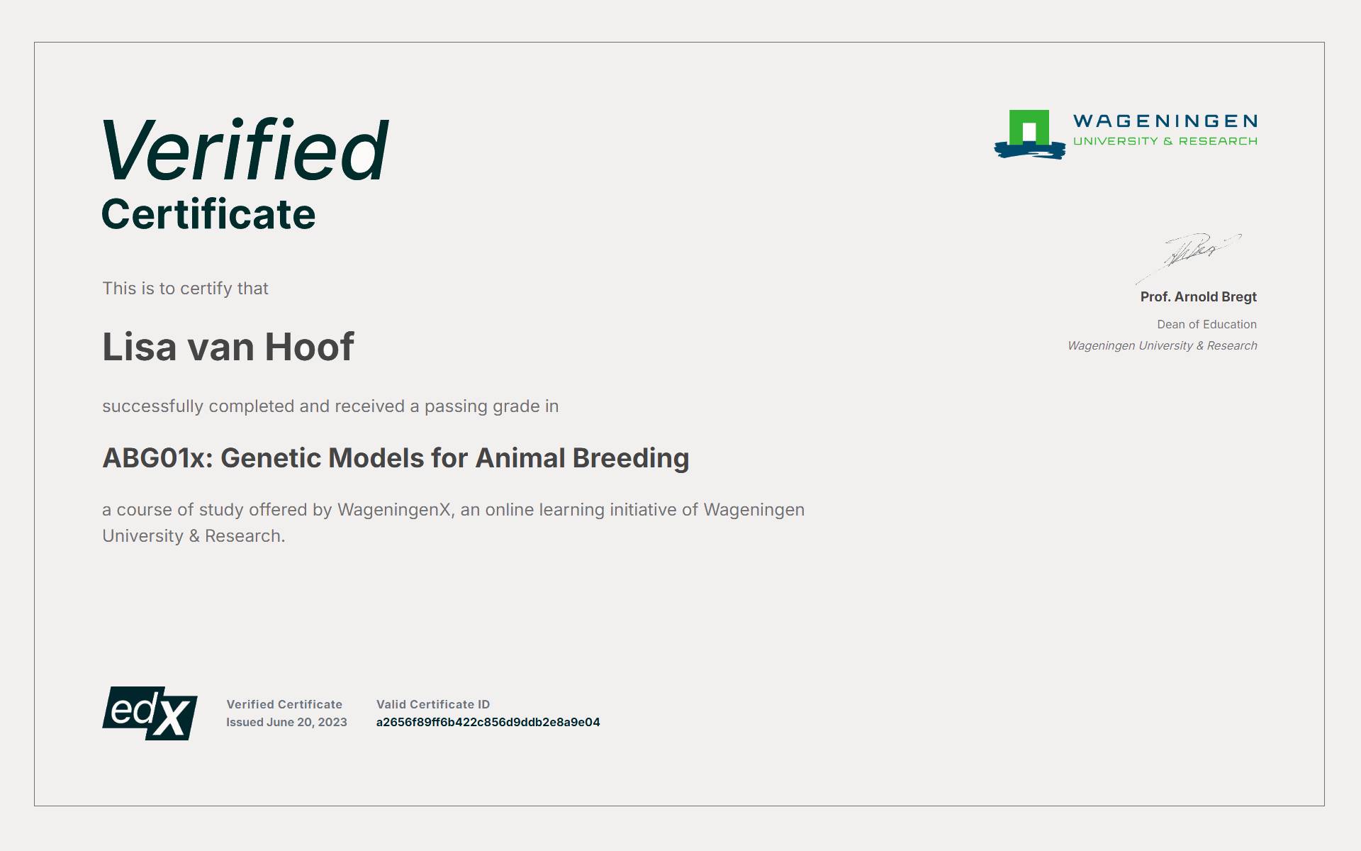 ABG01x Genetic Models